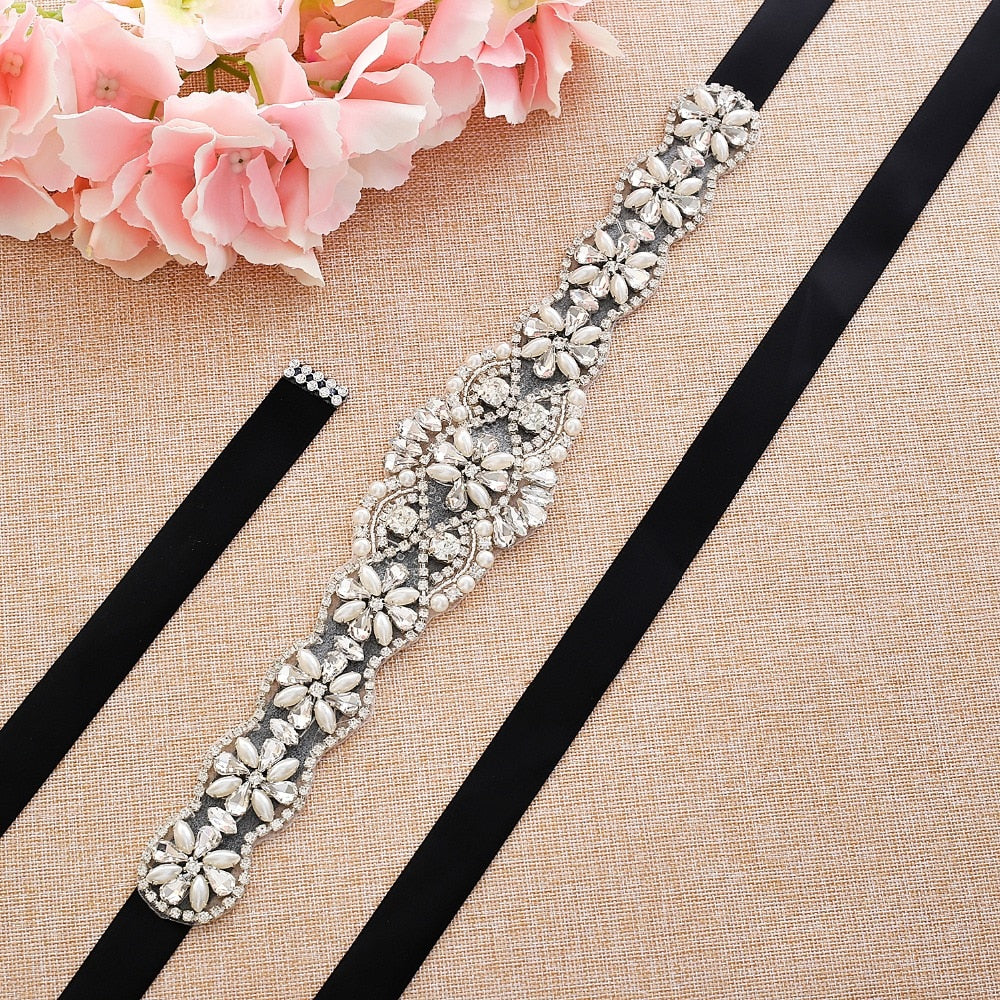 Pearls Wedding Belt Crystal Bridal