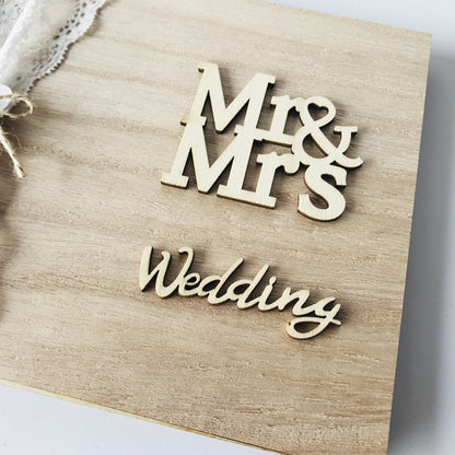 Wedding Guest Book Rustic Wood Guestbook