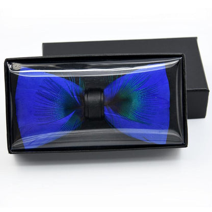 Feather Luxury Peacock Bowtie Gift