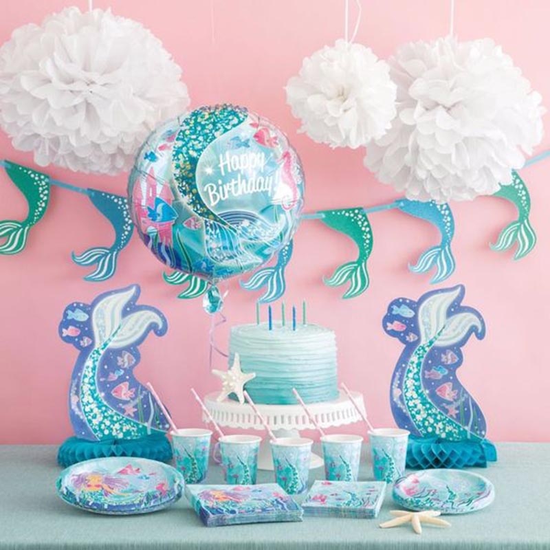Little Mermaid Party Decor Birthday Supplies