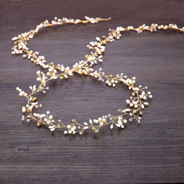 Wedding Crystal Pearls Hair Accessories