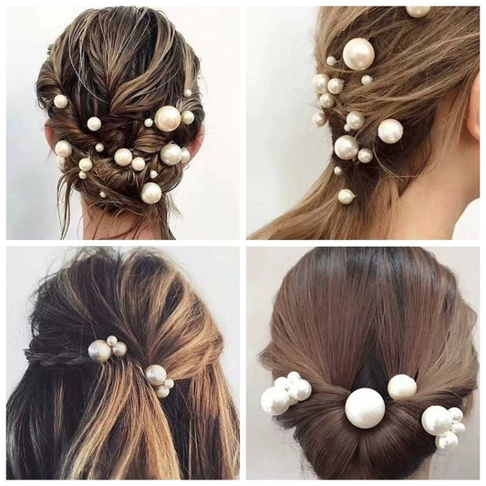 Pearls Hairpins Wedding Accessories