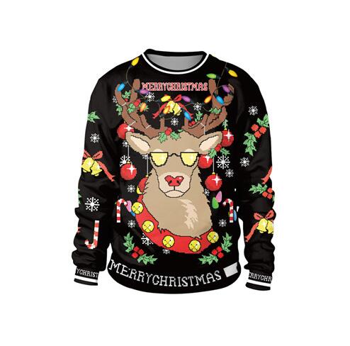 Ugly Christmas Sweater Holiday Santa Elf Snowman