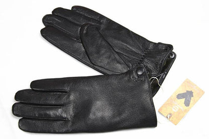 Mens Winter Gloves Leather Deerskin Autumn Winter Warm