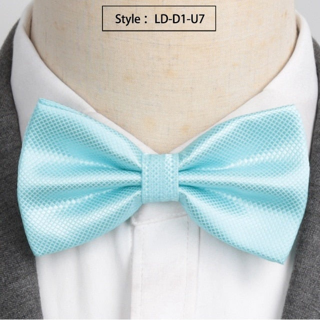 Men Fashion Wedding Bowties Solid Colors  Neckwear Accessories