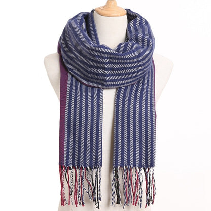 Womens Plaid Winter Fall Scarf Cashmere