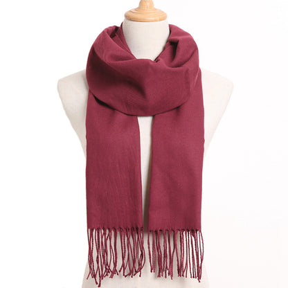Womens Plaid Winter Fall Scarf Cashmere