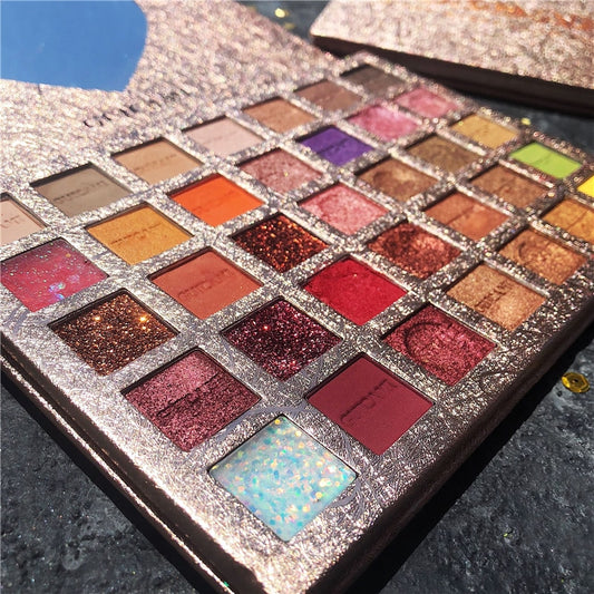 35 Colors Glitter Pigmented Eyeshadow Palette