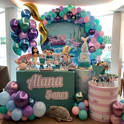 Little Mermaid Party Decor Birthday Supplies