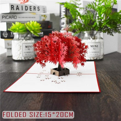 3D Pop Up Mothers Day Flower Greeting Birthday Card