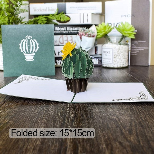 3D Pop Up Mothers Day Flower Greeting Birthday Card
