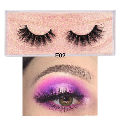 Mink False Lashes 3D Eyelashes Reusable Natural