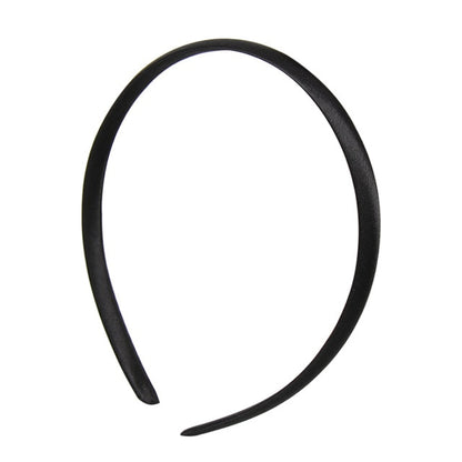 Hair Accessories Padded Velvet Headband Wide Solid Pearl Hairband
