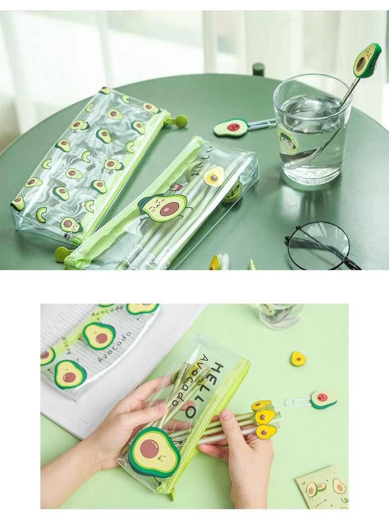 Pencil Case Avocado Bag School Supplies