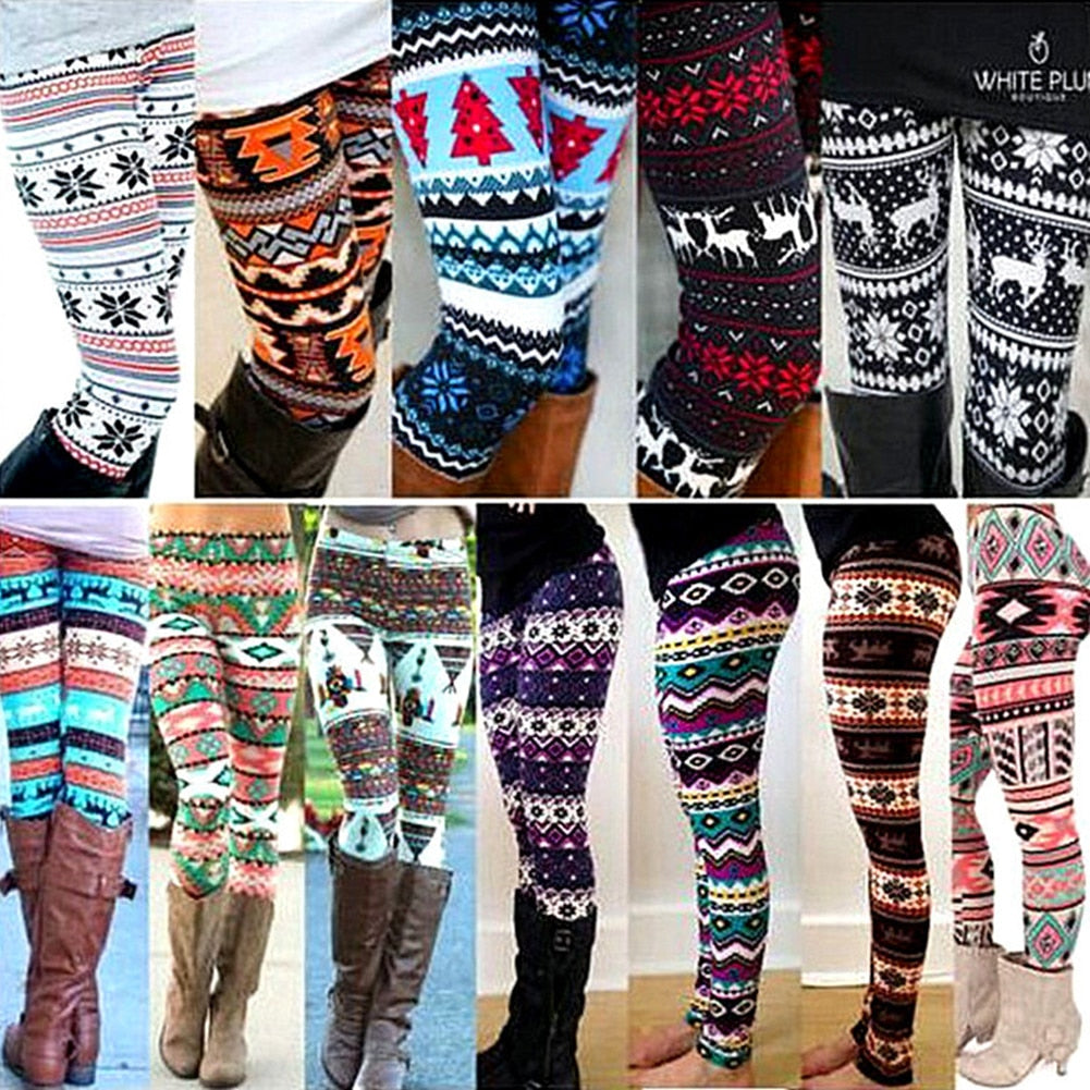 High-Waisted Holiday Leggings for Women