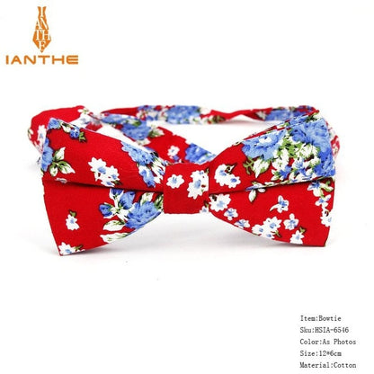 Bow Tie Men Tuxedo Cotton Designer Colorful Designs Party  or Casual Neckwear