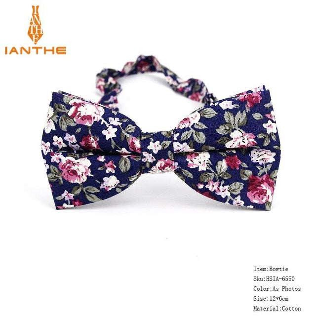 Bow Tie Men Tuxedo Cotton Designer Colorful Designs Party  or Casual Neckwear