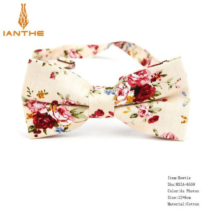 Bow Tie Men Tuxedo Cotton Designer Colorful Designs Party  or Casual Neckwear