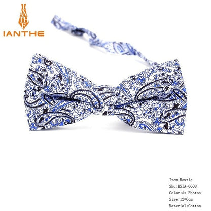 Bow Tie Men Tuxedo Cotton Designer Colorful Designs Party  or Casual Neckwear