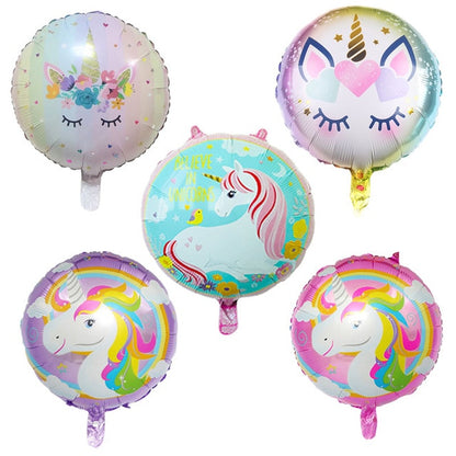 Large Unicorn Birthday Party Balloon Stand 3D Horse Decorations Feliz Cumpleaños