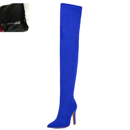 4 COLORS Over the Knee High Heel Boots /Botas de mujer