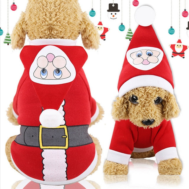 Christmas Pet Winter Halloween Costume Hoodies