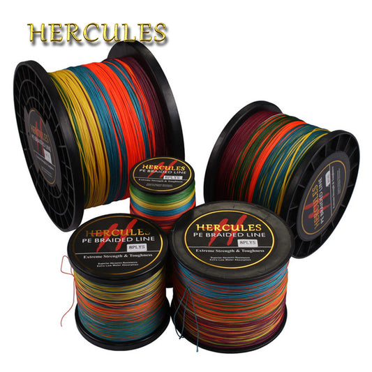 Hercules Braided Fishing Line 8 Strands Multicolor