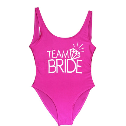 Team BRIDE One Piece Swimsuit Bachelorette