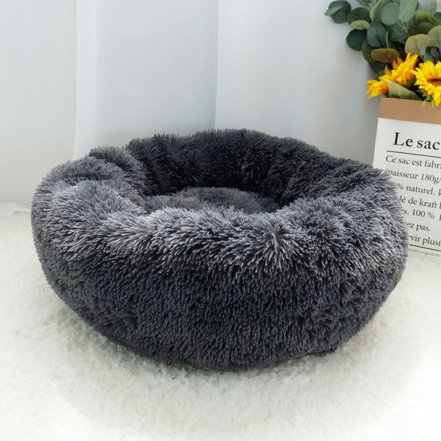 Plush Dog Cat Bed Soft Cushion Warm