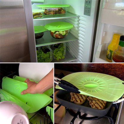 5pc Silicone Microwave Bowl Cover Food Lid Cover