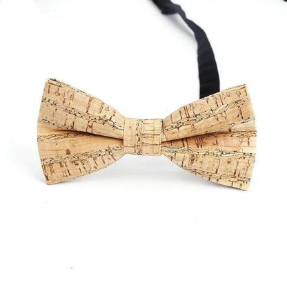 Mens Cork Wood Fashion Bowtie
