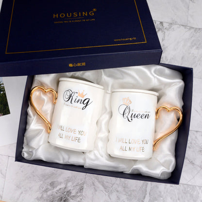 King Queen Couples Coffee Mugs