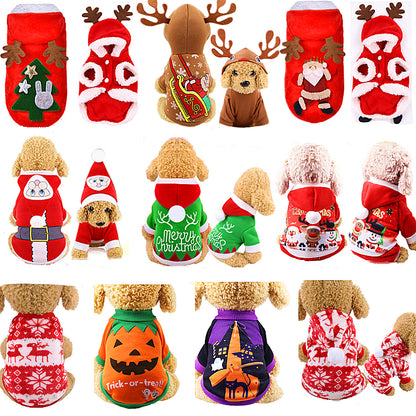 Christmas Pet Winter Halloween Costume Hoodies