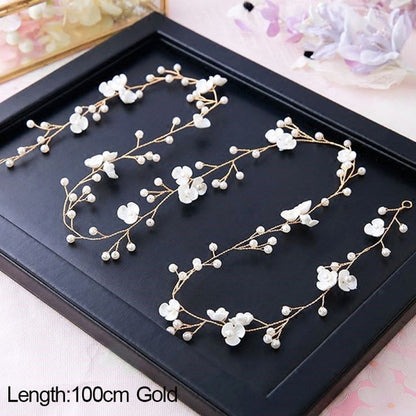 Crystal Boho Wedding Hair Floral Accessory