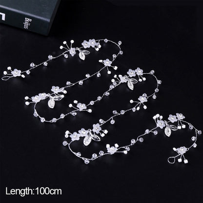 Crystal Boho Wedding Hair Floral Accessory