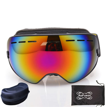 Ski Snowboard Goggles UV400 Spherical Mask Glasses