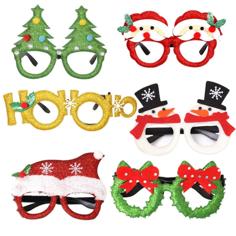 Christmas Cartoon Glasses Frame