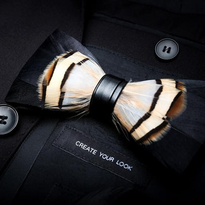 Feather Luxury Peacock Bowtie Gift