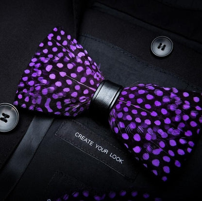 Feather Luxury Peacock Bowtie Gift