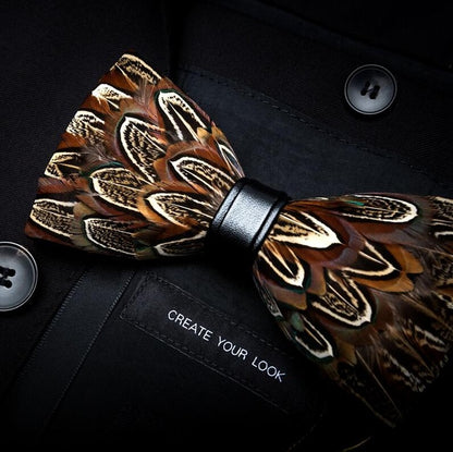 Feather Luxury Peacock Bowtie Gift