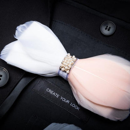 Feather Luxury Peacock Bowtie Gift