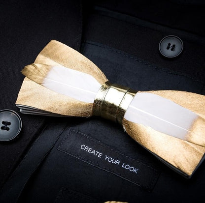 Feather Luxury Peacock Bowtie Gift