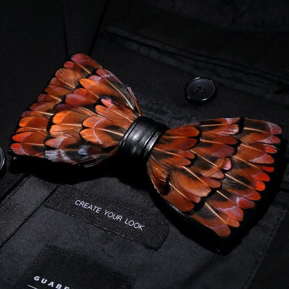 Feather Luxury Peacock Bowtie Gift