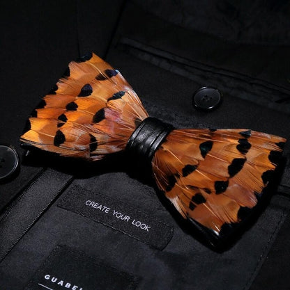 Feather Luxury Peacock Bowtie Gift