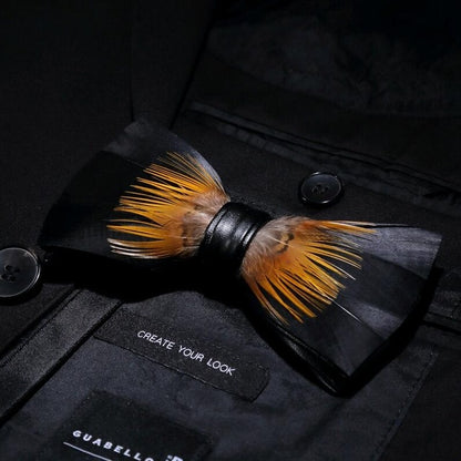 Feather Luxury Peacock Bowtie Gift