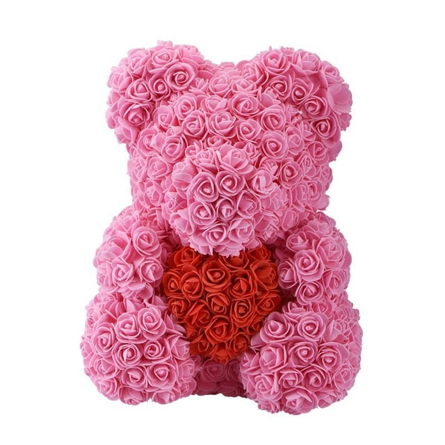 Rose Teddy Bear Unicorn Flower Gift
