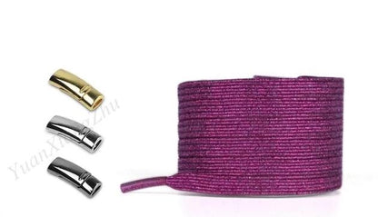 Magnetic Shoelaces Elastic Colorful Flat Shoe No Tie