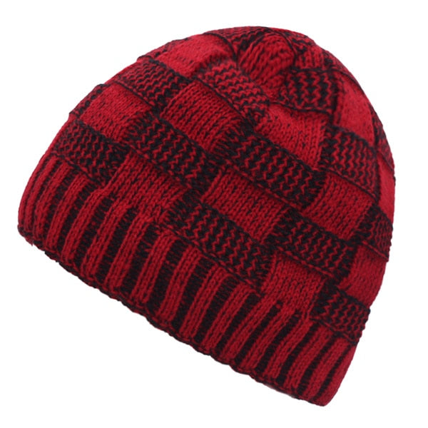 Skullies Beanies Winter Fur Knitted Hats