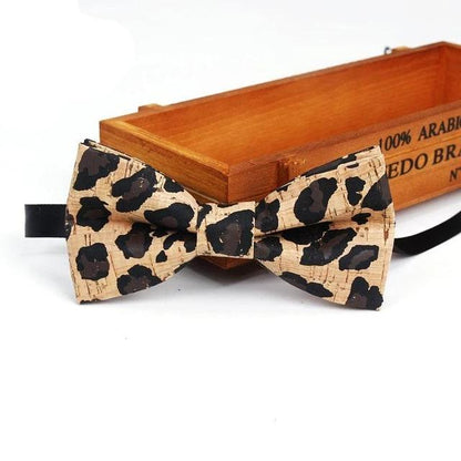 Mens Cork Wood Fashion Bowtie