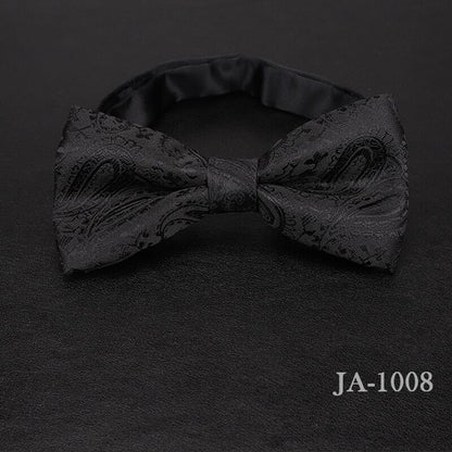 Jacquard Woven Solid Polka Dots Butterfly Bowtie